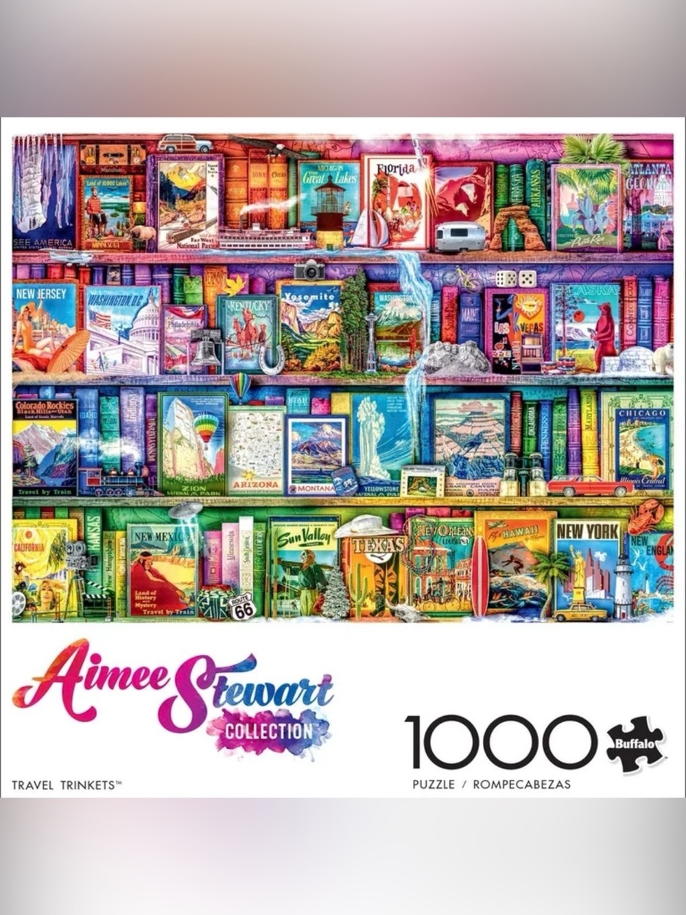 Aimee Stewart “Travel Trinkets" 1000-Piece Jigsaw Puzzle by Buffalo Games